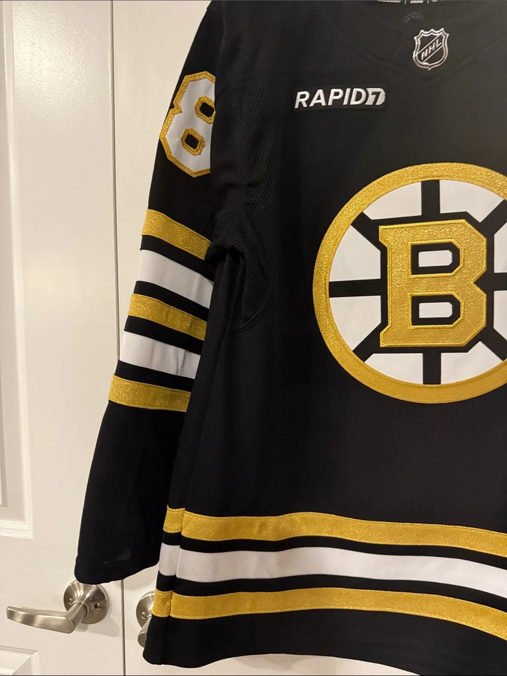 NWT Boston Bruins Pastrnak #88 size 46 100 year anniversary jersey